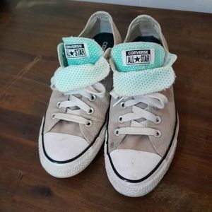 Converse Chuck Taylor All Star Double two Tongue  Top Gray Women's Size 10